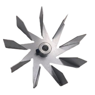 114 mm de diámetro el ventilador de la chimenea 9 cuchillas de hoja galvanizada para la estufa de pellets