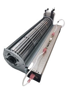 Fan de soplado de flujo cruzado de 27W con elemento de calefacción PTC para 120V 60HZ